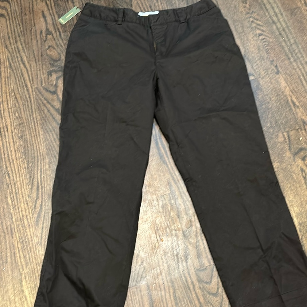 NWT Eddie Bauer Mercer fit black pants size 12